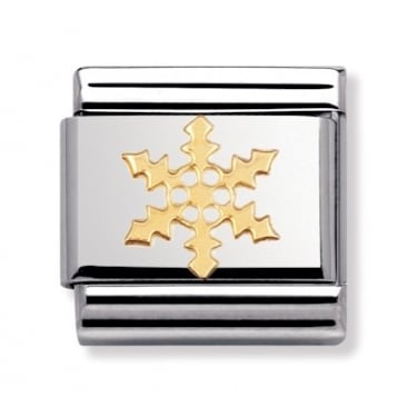 Nomination Yellow Gold Snowflake 