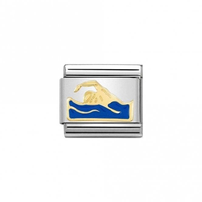 Nomination  Yellow Gold Swimmer on Blue Water