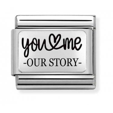 Nomination You & Me Our Story Silver Shine Charm