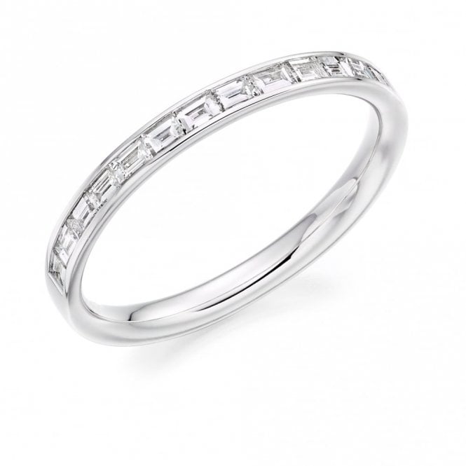 Faith Diamonds Palladium 0.40cts Baguettte Cut Eternity
