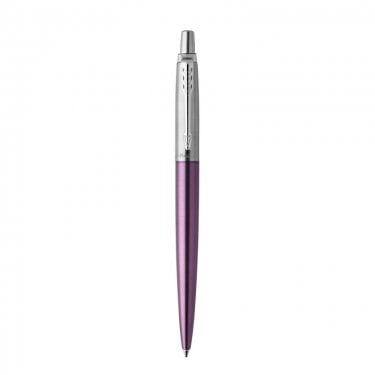 Parker Jotter Victoria Violet Chrome Colour Trim Ballpoint Pen - Blue Ink