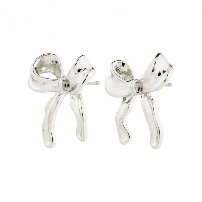 Pilgrim  Cassian Bow Stud Earrings 2cm   