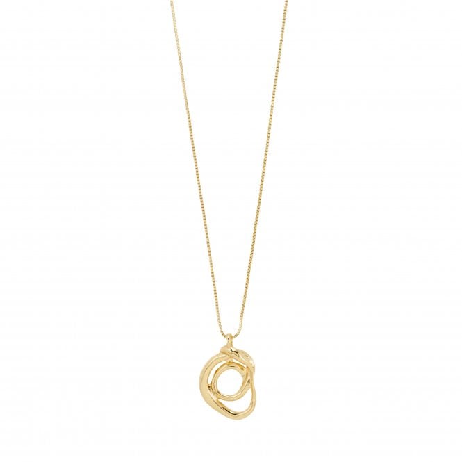 Pilgrim  Diego Twist Gold Tone Adjustable Necklace 80cm 