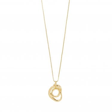 Pilgrim Diego Twist Gold Tone Adjustable Necklace 80cm 