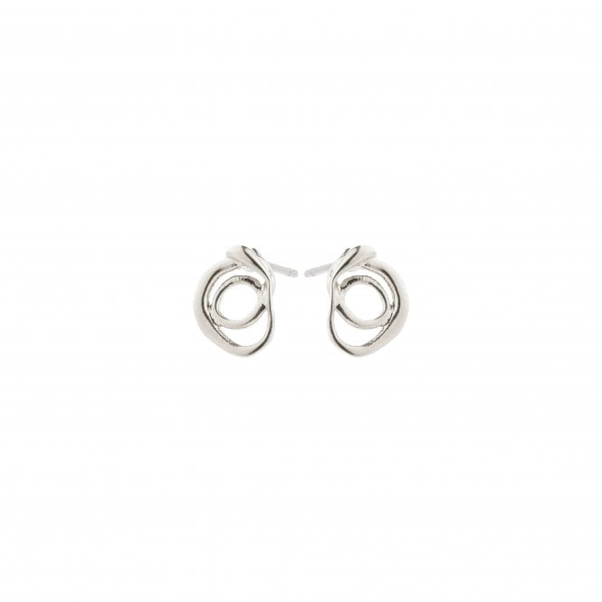 Pilgrim  Diego Twist Stud Earrings 2.1cm