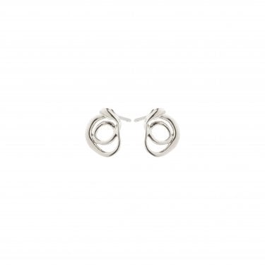 Pilgrim Diego Twist Stud Earrings 2.1cm