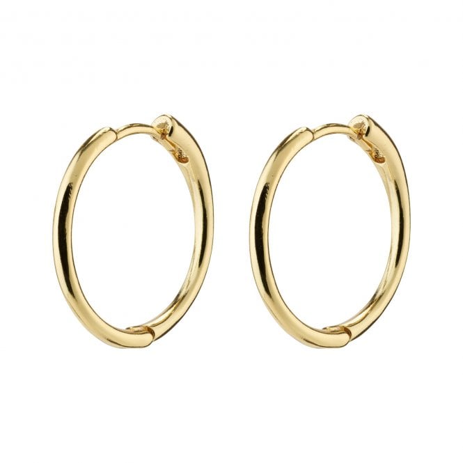 Pilgrim  Eanna Medium Gold Tone Hoop Earrings 1.8cm