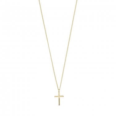 Pilgrim Flynn Cross Gold Tone Necklace 40cm + 12cm  