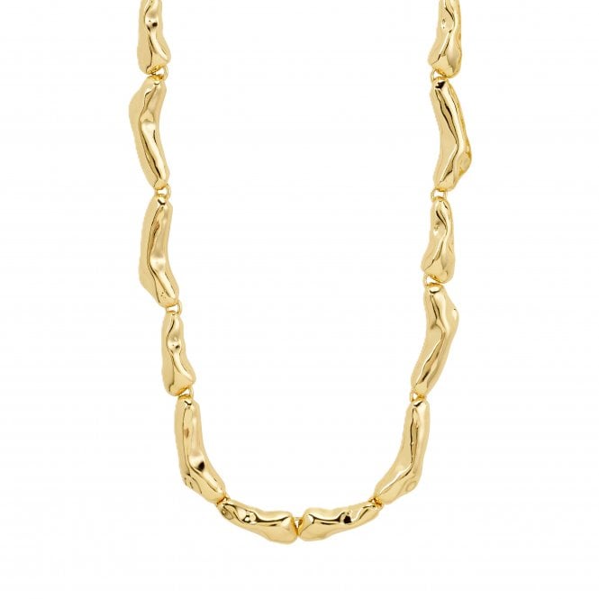 Pilgrim  Harrison Irregular Link Gold Tone Necklace 38cm + 12cm
