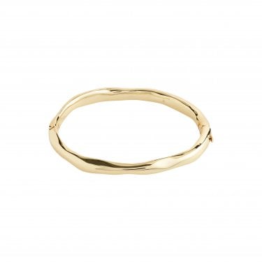 Pilgrim Harrison Irregular Wave Gold Tone Bangle 18cm