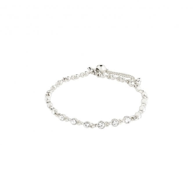 Pilgrim  Imogene Crystal Adjustable Slider Bracelet 16.5cm + 6cm  