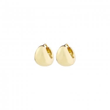 Pilgrim Jua Gold Tone Hoop Earrings 1.2cm 