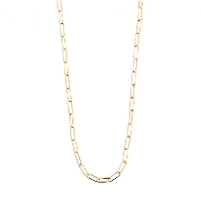 Pilgrim  Ronja Paperclip Gold Tone Necklace 40cm + 9cm  