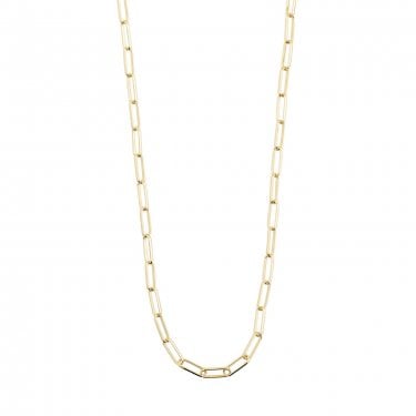 Pilgrim Ronja Paperclip Gold Tone Necklace 40cm + 9cm 