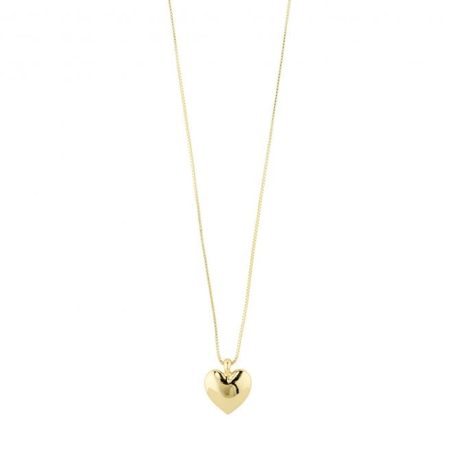 Pilgrim  Sophia Heart Gold Tone Necklace 70cm  