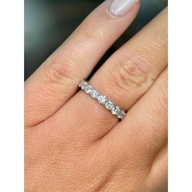 Platinum 1.00ct Total Round Brilliant Cut Claw Set LAB Grown Diamond Ring
