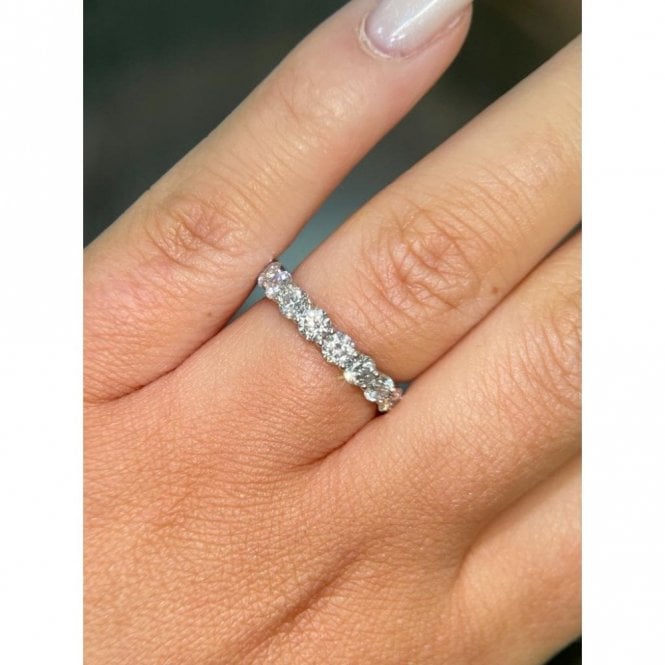 Faith Diamonds Platinum 1.50ct Total Round Brilliant Cut Claw Set LAB Grown Diamond Ring