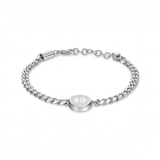 Police  Pontevedra II Logo Coin Chain Bracelet 18.5cm