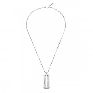 Police Razorblade Stainless Steel Necklace 50cm + 5cm