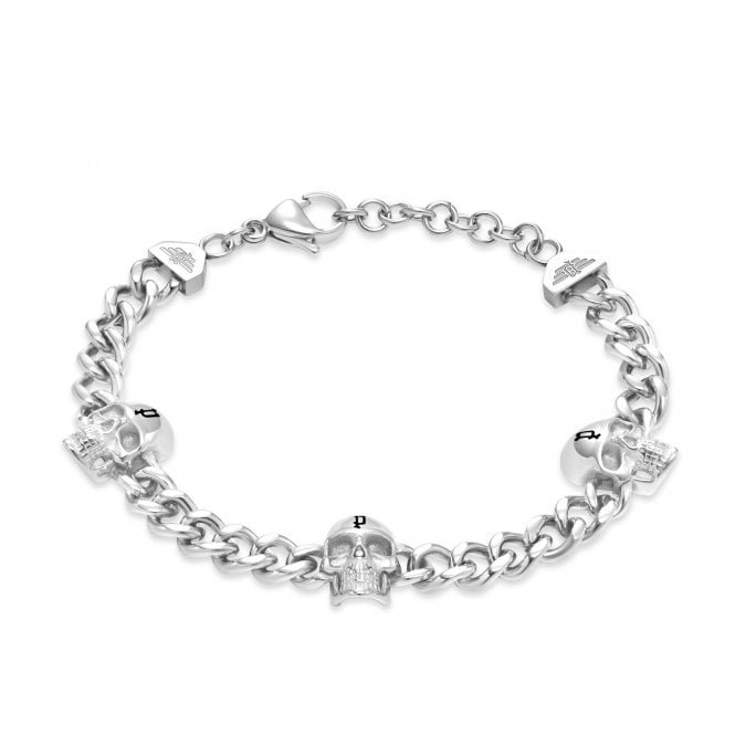 Police  Vertex Skull Chain Bracelet 18.5cm
