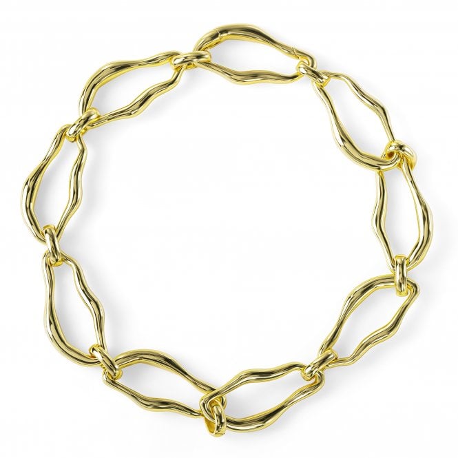 Radley  Gold Tone Molten Chain Bracelet 20cm