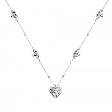 Radley Heart Street Hammered Heart Necklace 46cm