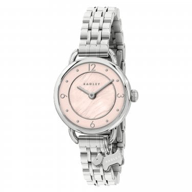 Radley Pink Mother Of Pearl Dial Stainless Steel Watch