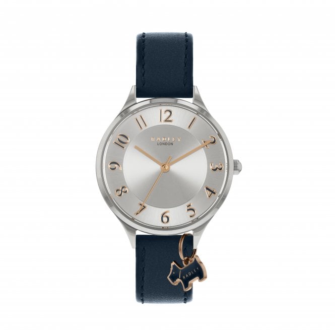 Radley  Saxon Road Navy Leather Strap Watch 