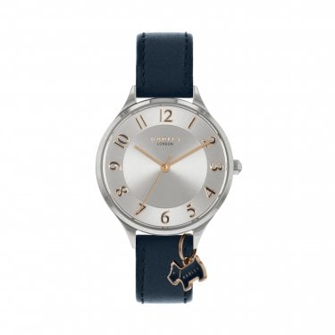 Radley Saxon Road Navy Leather Strap Watch 