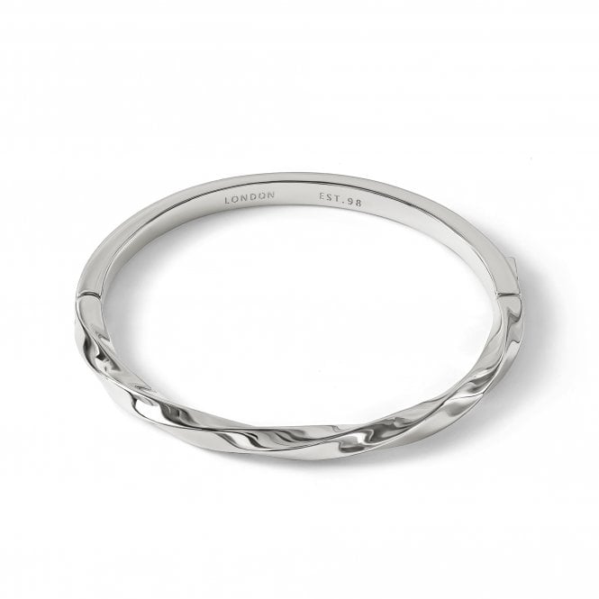 Radley  Silver Tone Twisted Bangle 17.5cm