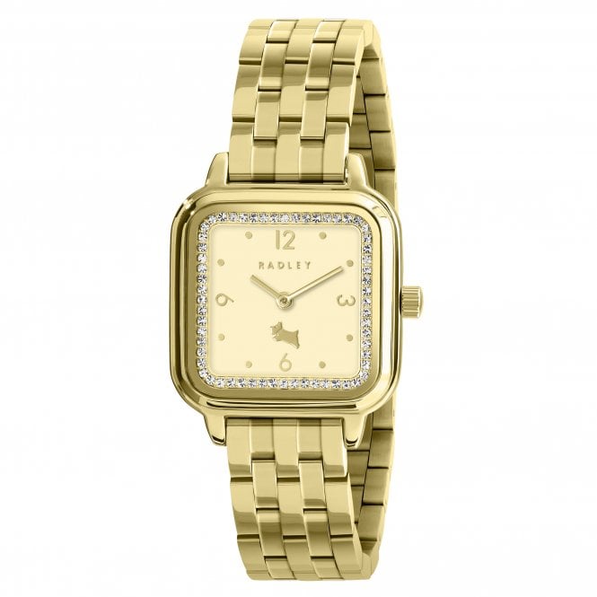 Radley  Square Dial Gold Tone Stainless Steel Watch