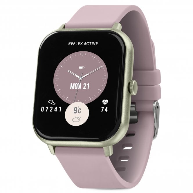 Reflex Active  Ladies Nexus Lite Dusty Pink Silicone Strap Bluetooth Smartwatch