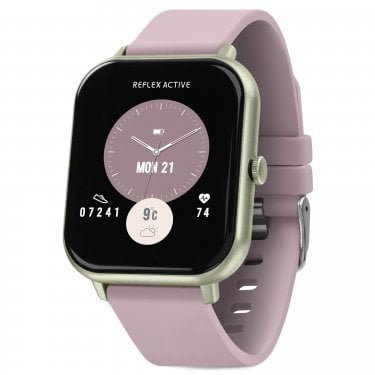 Reflex Active Ladies Nexus Lite Dusty Pink Silicone Strap Bluetooth Smartwatch