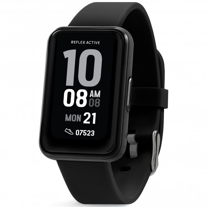 Reflex Active  Series 49 Unisex Nexus 100 Lite Black Bluetooth Smartwatch