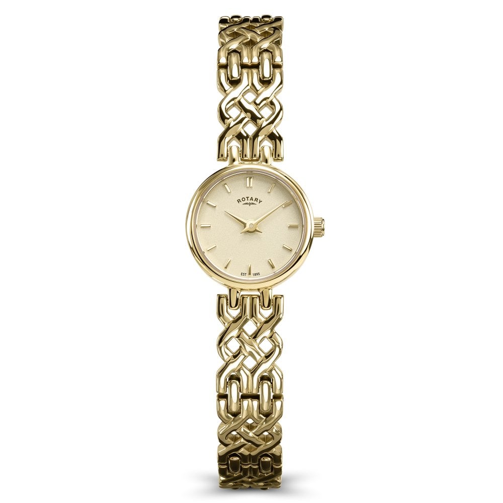 Rotary Ladies GP Bracelet Champagne Dial 50m, Gold, Women - Image 2
