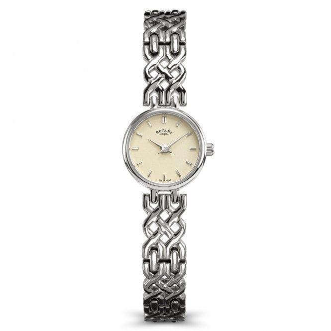 Rotary  Ladies 1895 Cream Dial Stainless Steel Watch