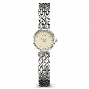 Rotary Ladies 1895 Cream Dial Stainless Steel Watch