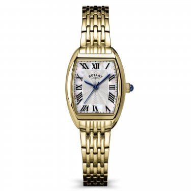 Rotary Ladies Heritage Astoria Mother of Pearl Dial Gold Tone Stainless Steel Watch