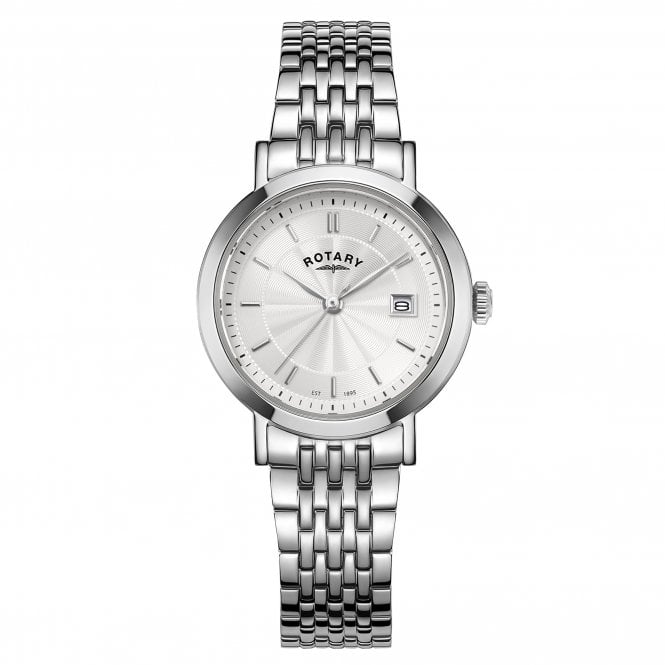 Rotary  Ladies Heritage Silver Dial Stainless Steel Watch