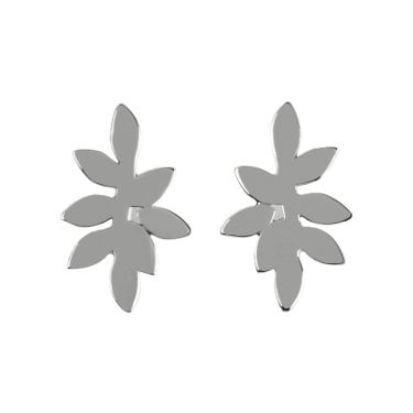 Sara Miller Falling Leaf Stud Earrings 1 x 1.5cm