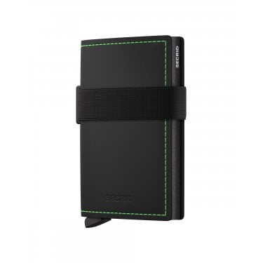 Secrid Bandwallet Matte Black-Green 68 x 103 x 19mm