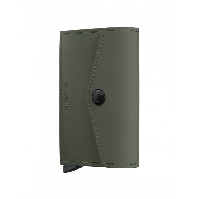 Secrid  Envelope Wallet Matte Green-Black 72 x 102 x 25mm