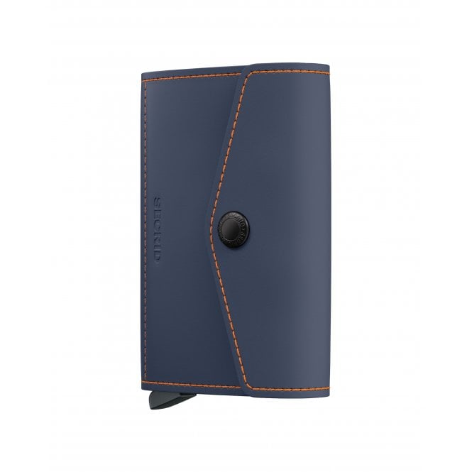 Secrid  Envelope Wallet Matte Nightblue & Orange 72 x 102 x 25mm