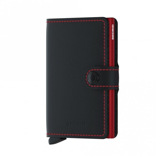 Secrid  Miniwallet Matte Black & Red 65 x 102 x 21mm