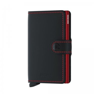 Secrid Miniwallet Matte Black & Red 65 x 102 x 21mm