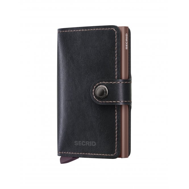 Secrid  Miniwallet Mirum Plant Based Black-Rose 65 x 102 x 21mm 