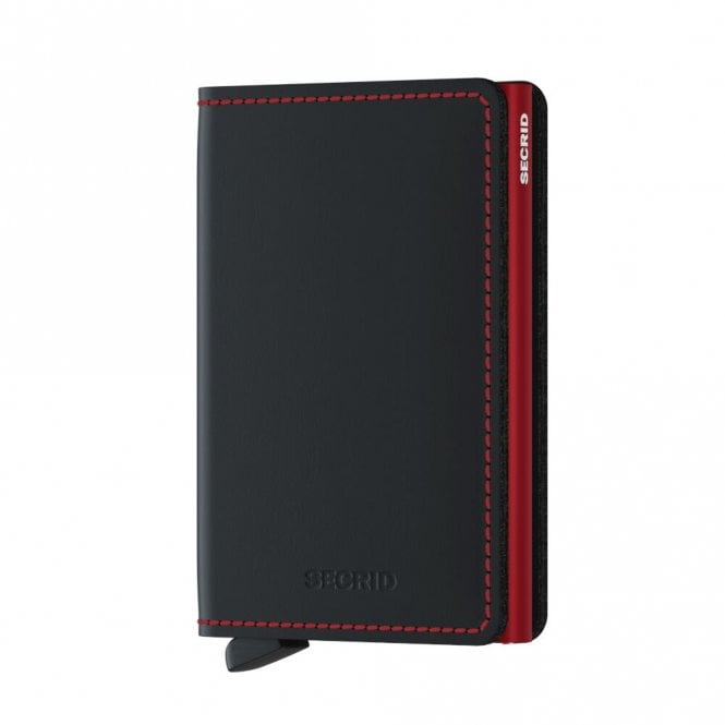 Secrid  Slimwallet Matte Black & Red 68 x 102 x 16mm 