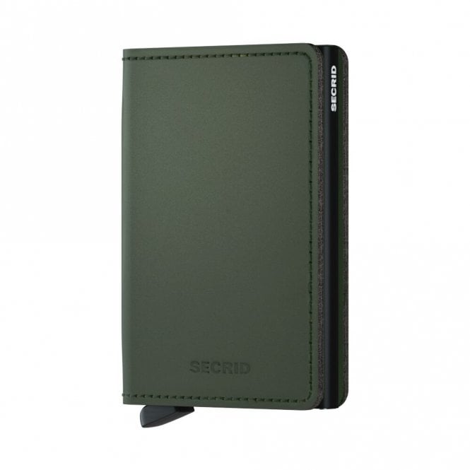Secrid  Slimwallet Matte Green-Black 68 x 102 x 16mm  