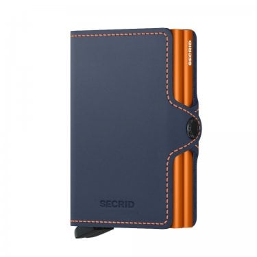 Secrid Twinwallet Matte Nightblue & Orange 70 x 102 x 25mm  