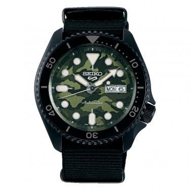 Seiko Gents 5 Sports SKX ‘Camouflage’ Street Style Automatic Watch 